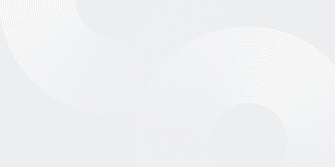Abstract white glowing geometric lines on gray background. Suit for cover poster simple art modern