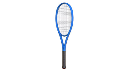 Badminton racket isolated on white background