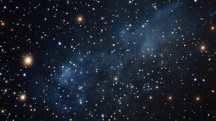 Obraz premium Glowing star clusters and cosmic dust in deep space astronomy background