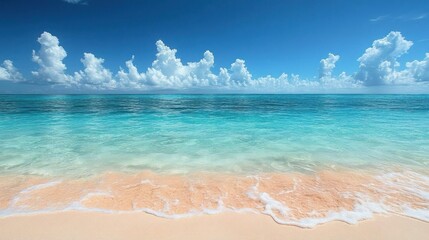 Obraz premium Tranquil Beach Paradise Summer Vacation Scene