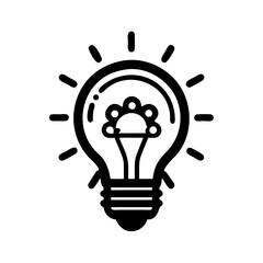 Fototapeta premium Lightbulb with teamwork concept for idea generation