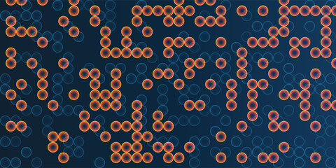 Vibrant Abstract Pattern Featuring Colorful Overlaying Glowing Bubbles with a Gradient Effect on a Dark Background. Ideal for Modern, Futuristic, or Artistic Design Projects