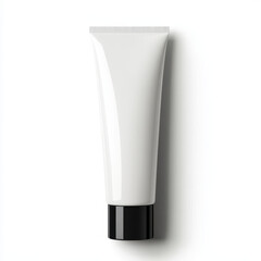Minimalist White Tube for Skincare or Cosmetic Product Display