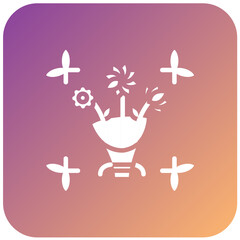 Vector Design Flower Bouquet Icon Style