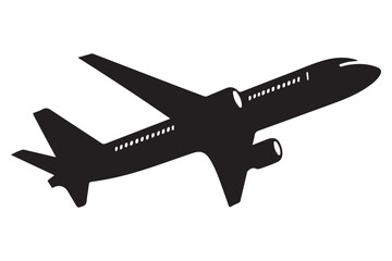 High Flying Airplane Taking Off Vector Illustration for Travel Designs