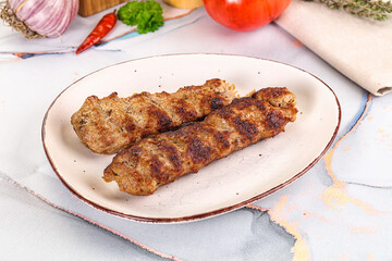 Beef kebab minced meat shashlik