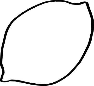 recommend clip art: Doodle lemon citrus food ink drawing clipart illustration