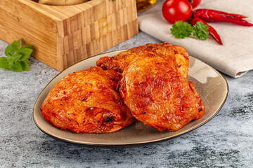 Baked marinated crispy chicken tighs