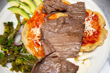 Beef jerky barbacoa is the traditional dish of Atlixco in the Puebla region of Mexico.