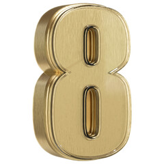 3D Golden Number 8