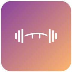 Crossfit Barbell Vector Design Icon Style