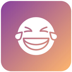 Vector Design Laughing Icon Style
