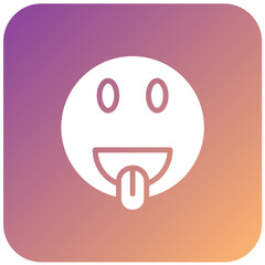 Vector Design Tongue Out Icon Style