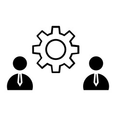 Team vector icon. Teamwork illustration sign. Development symbol. Progress  logo. 