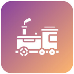 Vector Design Steam Train Icon Style