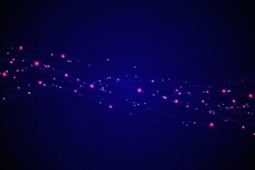 purple and blue circuit board pattern on a black background