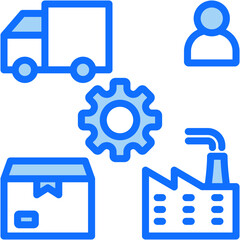 Supply Chain Management Icon