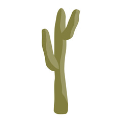 Obraz premium Stylish Saguaro cactus icon. Large Saguaro isolated hand graphic icon. Vector illustration.