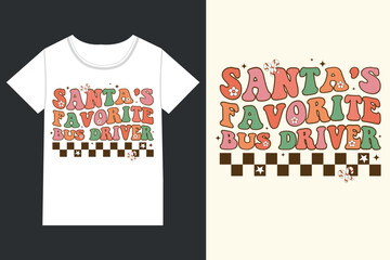 Santa's favorite bus driver Christmas,Retro Christmas eps,
Christmas eps file,Retro 
Christmas eps, Retro Christmas Clipart, Merry Christmas