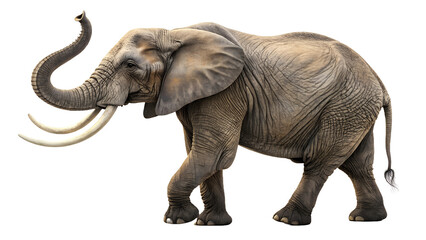 Obraz premium African elephant isolated on transparent background