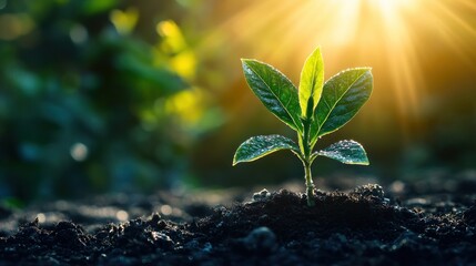 Sunrise Sapling: A New Beginning