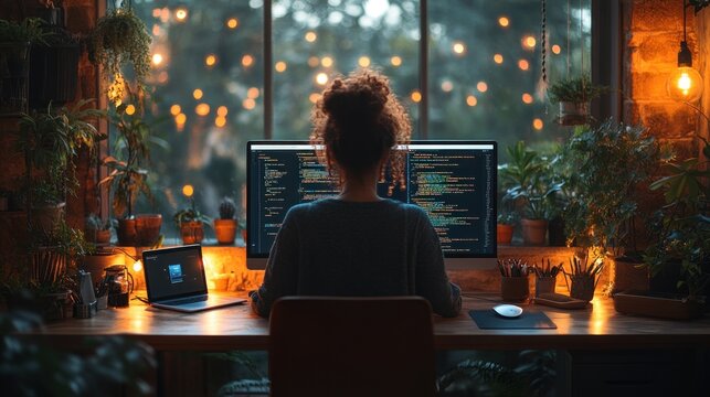 AI Chatbot Programmer Using Artificial Intelligence for Software Development in Modern Office Workspace