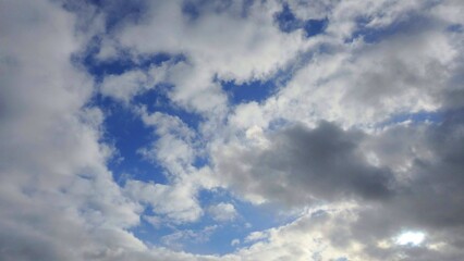 Obraz premium blue sky with clouds