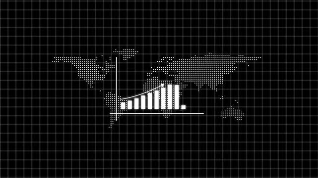 Business Growth and Success Concept. business graph chart & business growth animation. growing business concept. Business growth infographic animation, business graph, UHD