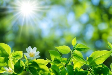 Bright spring natural background
