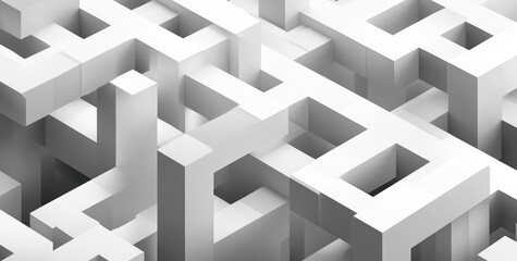 Geometric Abstract Architecture Hexagonal Polygon Textured Background Isometric Design