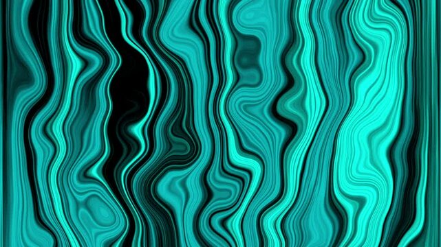 Abstract Liquid Fractual Motion Graphics Cyan Black Mixture