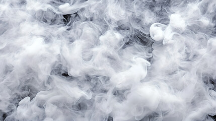 This image showcases a captivating display of white smoke swirling and flowing against a dark backdrop.