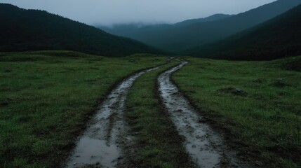 Misty mountain path (1)