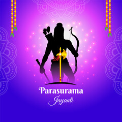 Vector illustration of Lord Parshuram Jayanti social media template