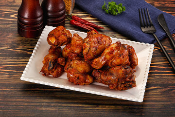 Hot and spicy Buffalo chicken wings