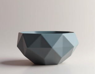 Geometric bowl still life modern decor for plants and home accents