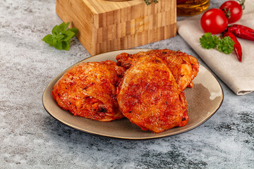Baked marinated crispy chicken tighs