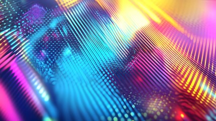 Obraz premium Colorful abstract background features multiple lines with various vibrant colors