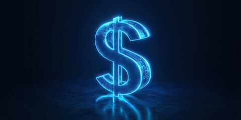 Obraz premium Growth Dollar Currency Symbol for Financial Success in Business Market Investment and Economy with Increasing Profit Strategies