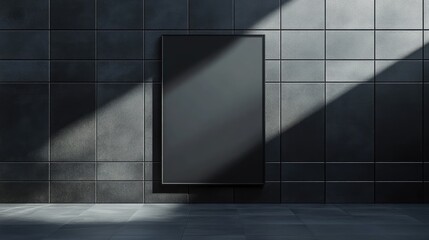 Modern minimalist poster mockup. Perfect for branding and advertising.