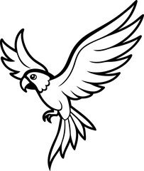 Obraz premium vector illustration of a bird