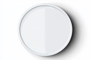 Empty white round plate (1)