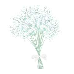 カスミソウの花束