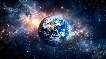 Obraz premium A planet earth in space