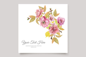 cherry blossom wedding card set