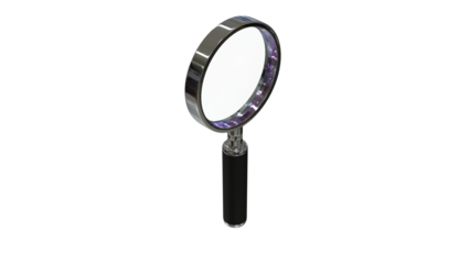 magnifying glass transparent background PNG