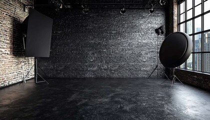 Versatile empty studio space perfect for photography and creative projects.