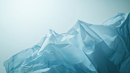 Light Blue Fabric Drape, Studio Shot