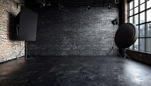 Versatile empty studio space perfect for photography and creative projects.