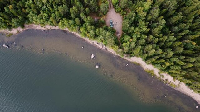 Swedish lake, top down